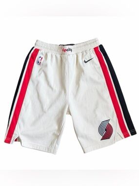 Nike Portland Trail Blazers Rip City Shorts Youth M 10/12 NBA White